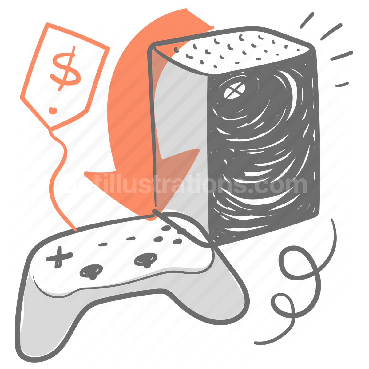 Gaming Industry illustration preview image